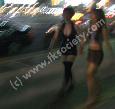 Summer heat - TKS ladies cruising the city..

